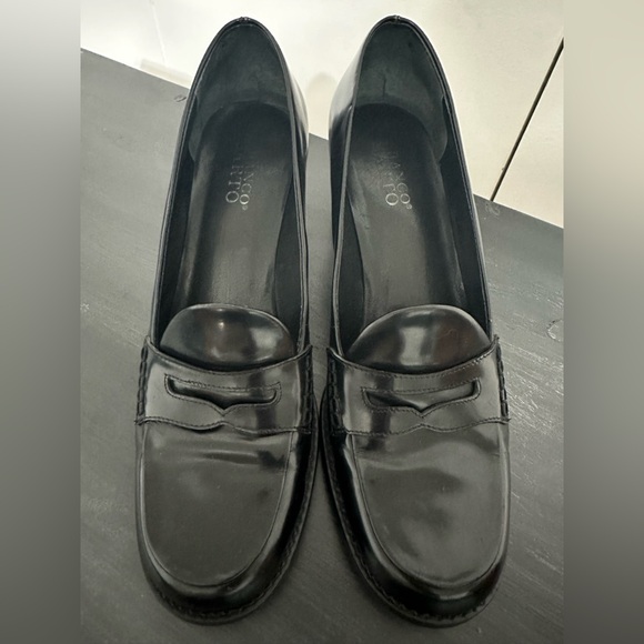 Franco Sarto black slip-on penny loafers - Picture 6 of 9